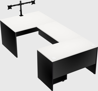 U-shaped desk