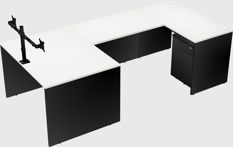 U-shaped desk