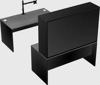 U-shaped desk