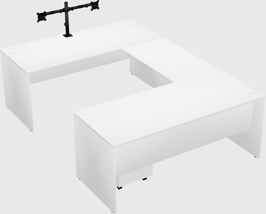 U-shaped desk