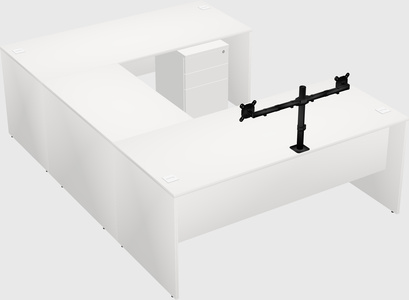 U-shaped desk