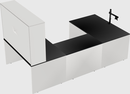 U-shaped desk