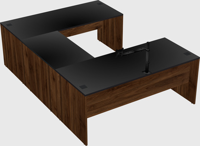 U-shaped desk