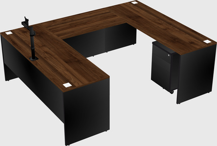 U-shaped desk
