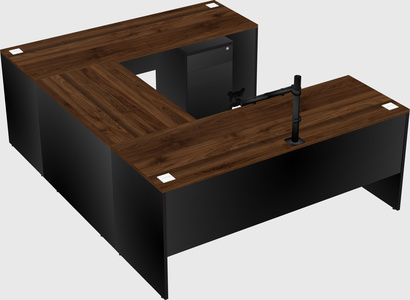 U-shaped desk