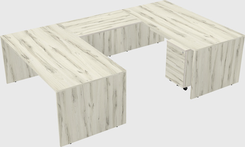 U-shaped desk