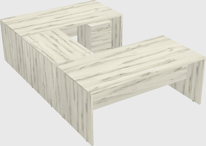 U-shaped desk