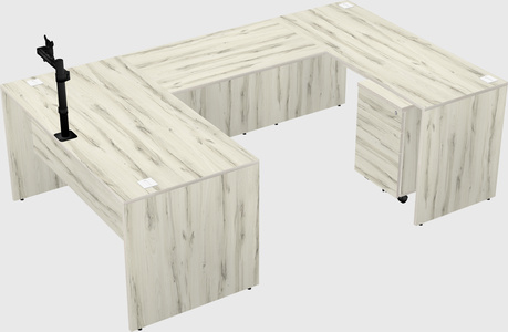 U-shaped desk