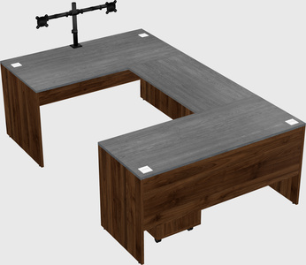 U-shaped desk