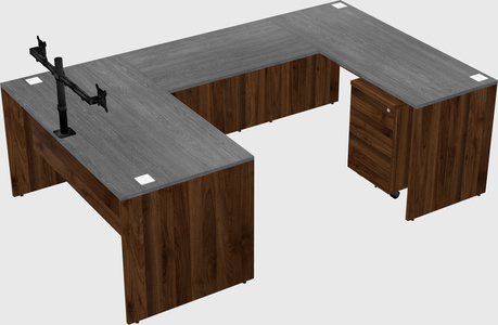 U-shaped desk
