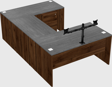 U-shaped desk