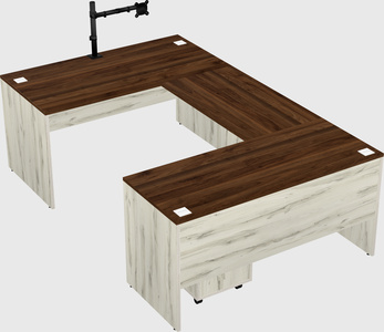 U-shaped desk