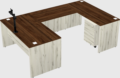 U-shaped desk
