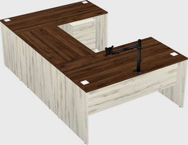 U-shaped desk