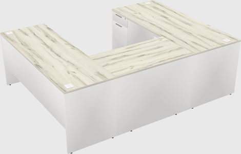 U-shaped desk
