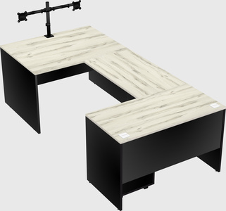 U-shaped desk