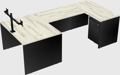U-shaped desk