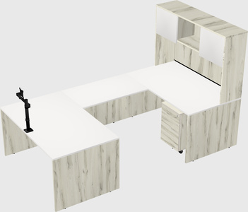 U-shaped desk