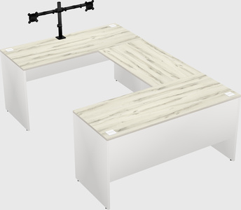 U-shaped desk