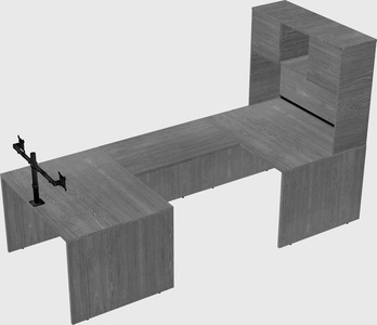 U-shaped desk