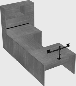U-shaped desk