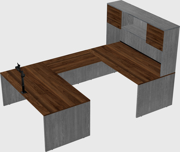 U-shaped desk