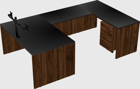 U-shaped desk