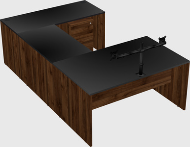 U-shaped desk
