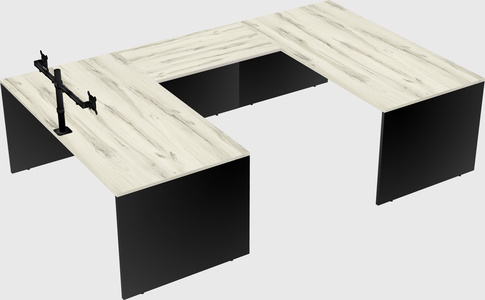 U-shaped desk