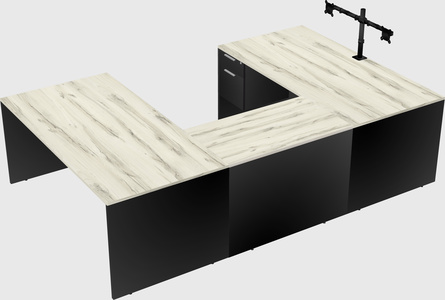 U-shaped desk