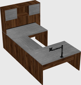 U-shaped desk