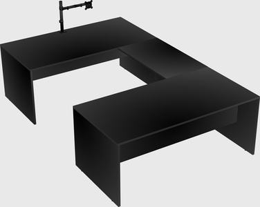 U-shaped desk