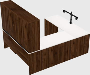 U-shaped desk