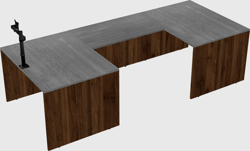 U-shaped desk