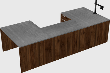 U-shaped desk