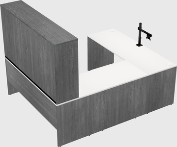 U-shaped desk