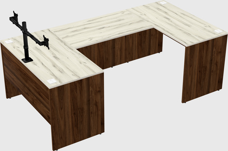 U-shaped desk