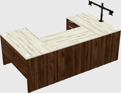 U-shaped desk