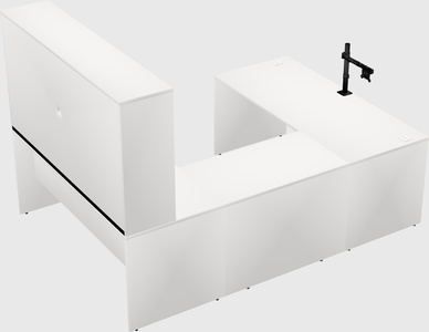 U-shaped desk