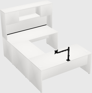 U-shaped desk