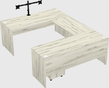 U-shaped desk