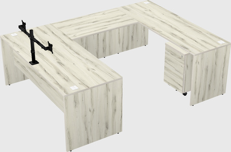 U-shaped desk