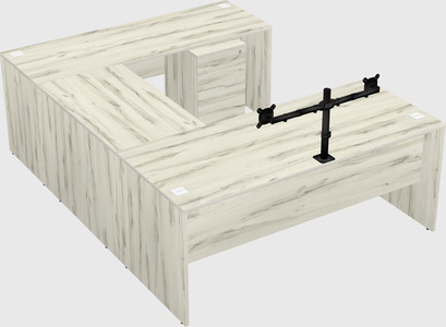U-shaped desk