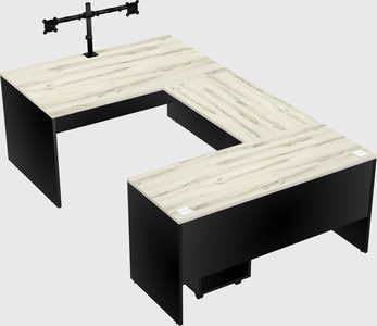 U-shaped desk