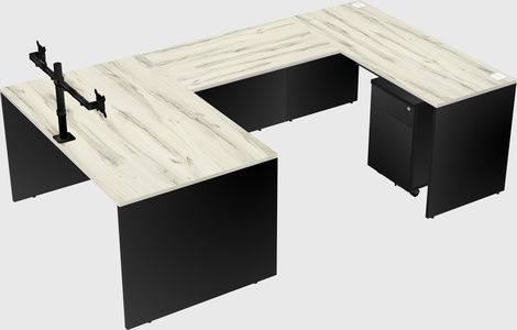 U-shaped desk