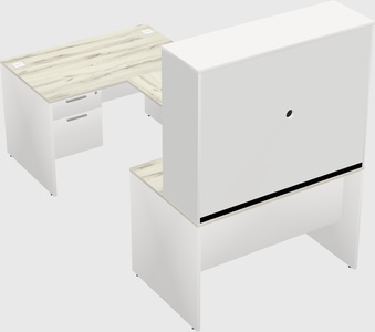 U-shaped desk
