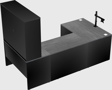 U-shaped desk