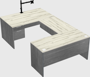 U-shaped desk