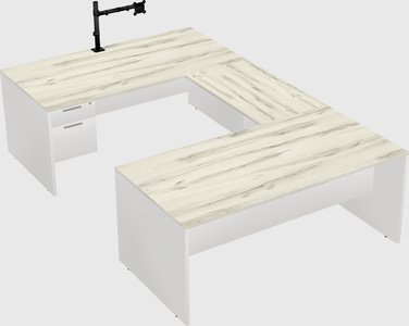 U-shaped desk