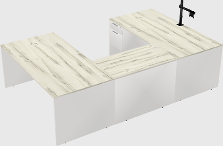 U-shaped desk